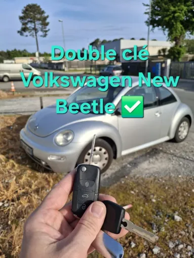 Fabrication d'une nouvelle clé pour une Volkswagen New Beetle à Lacanau, Bordeaux, SOS Auto Clé