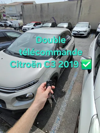 Double de télécommande pour une Citroën C3 à Bègles, Bordeaux, SOS Auto Clé