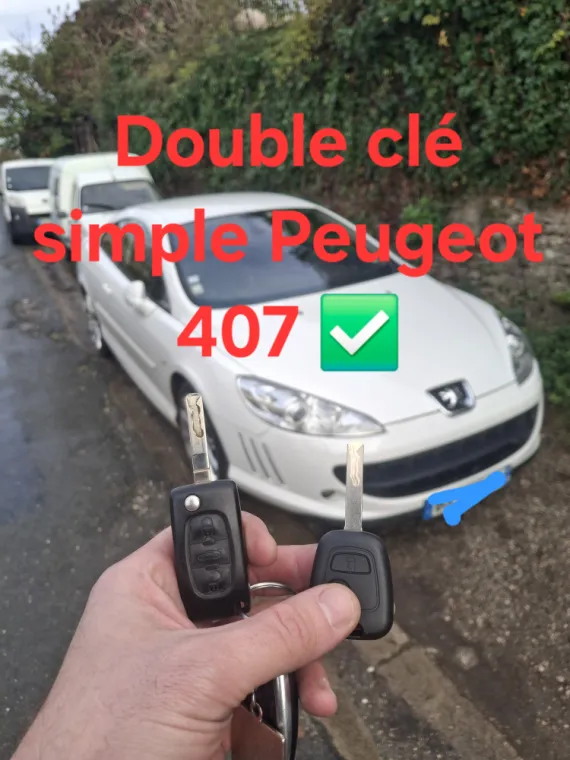 Double de clé, Peugeot 407