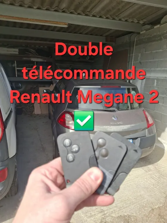 Double de télécommande réalisé sur Renault Mégane 2 à Eysine, Bordeaux, SOS Auto Clé